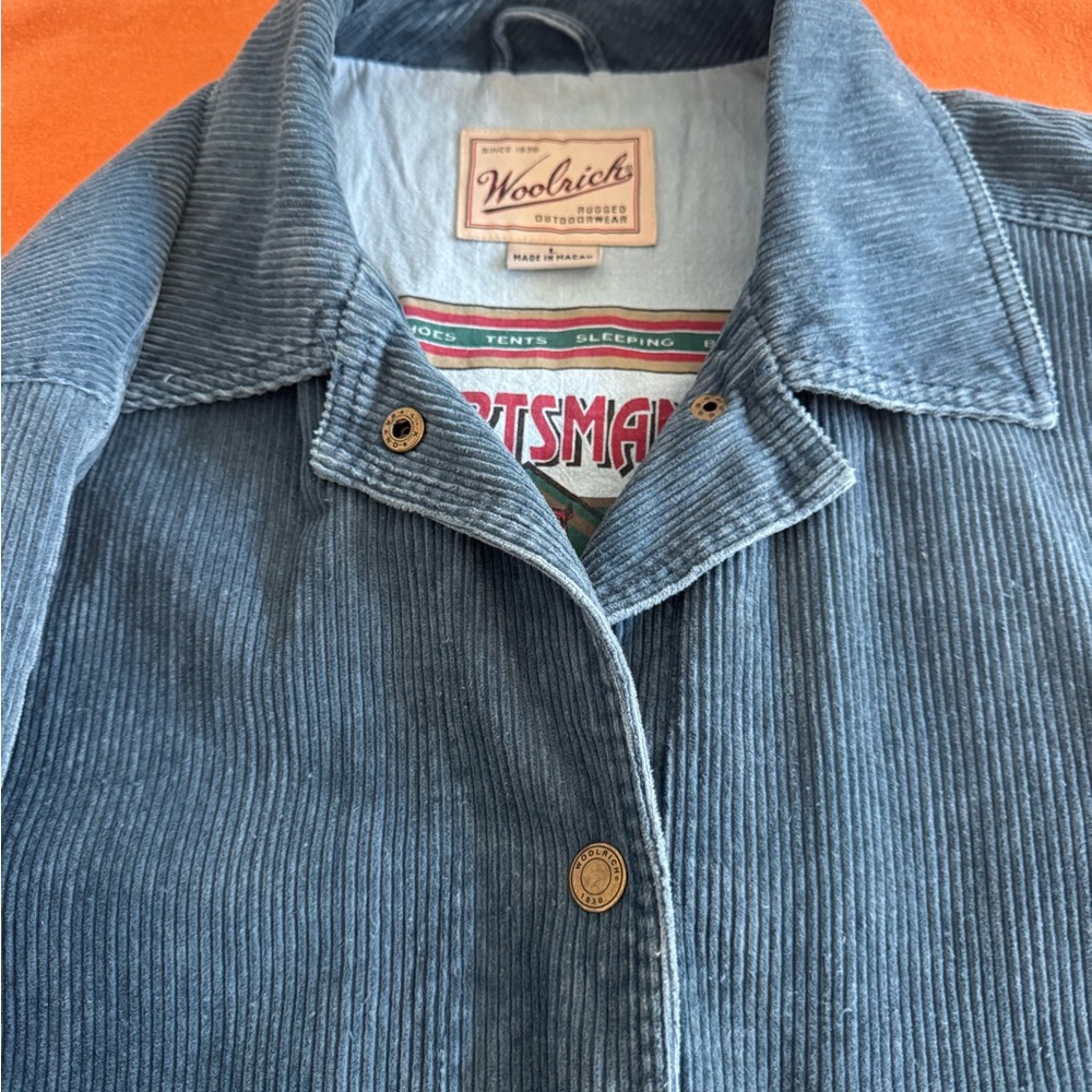 Woolrich Men’s Blue Corduroy Duster